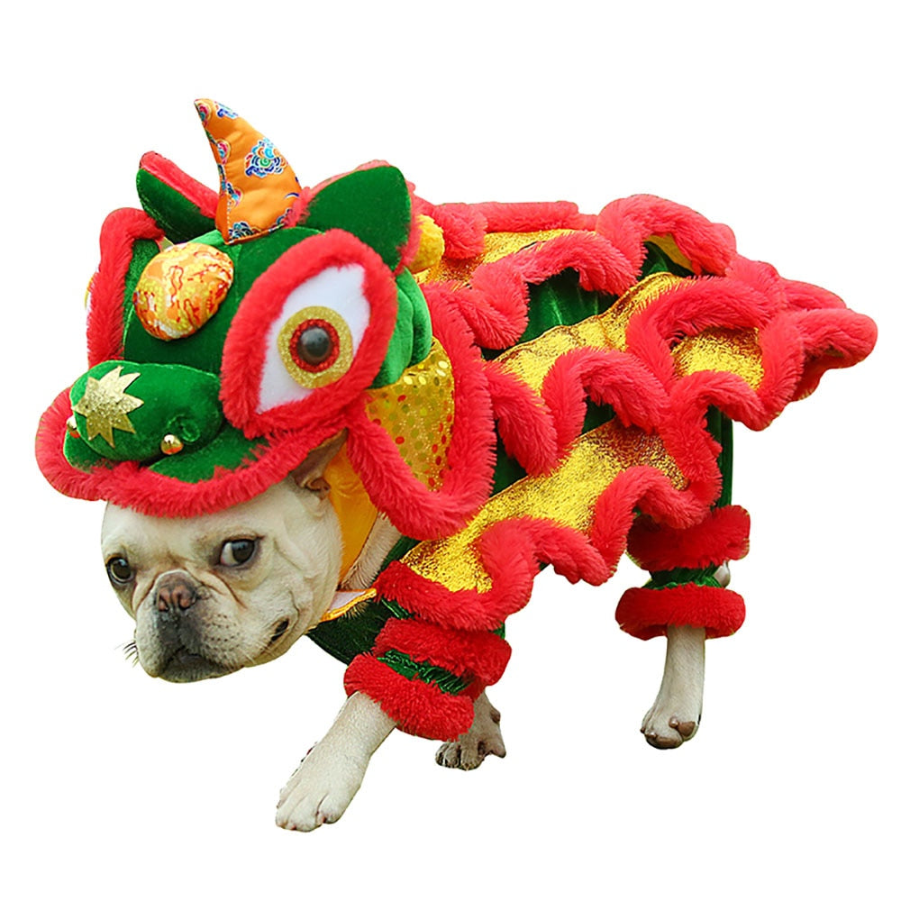 Pet Costume (Lion Dance Suit)